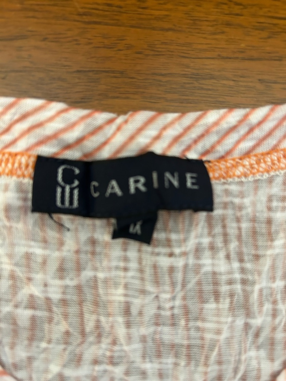 CW Carine Lightweight V-neck Top. 1X - Picture 3 of 7